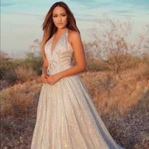 Glitter Gown Silver
